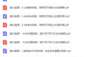 24个绘本阅读秘籍,提升孩子阅读力,培养孩子高情商音频课程