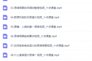 迅速提高效率与思考力思维导图视频课程,工作学习更轻松
